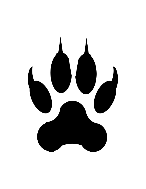 File:Canis lupis track.svg