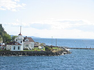 Mukilteo Lighthouse at Fort Casey, Whidbey Island, Washington USA
